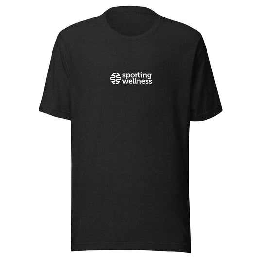 Sporting Wellness Mono Logo Unisex T-Shirt - Black