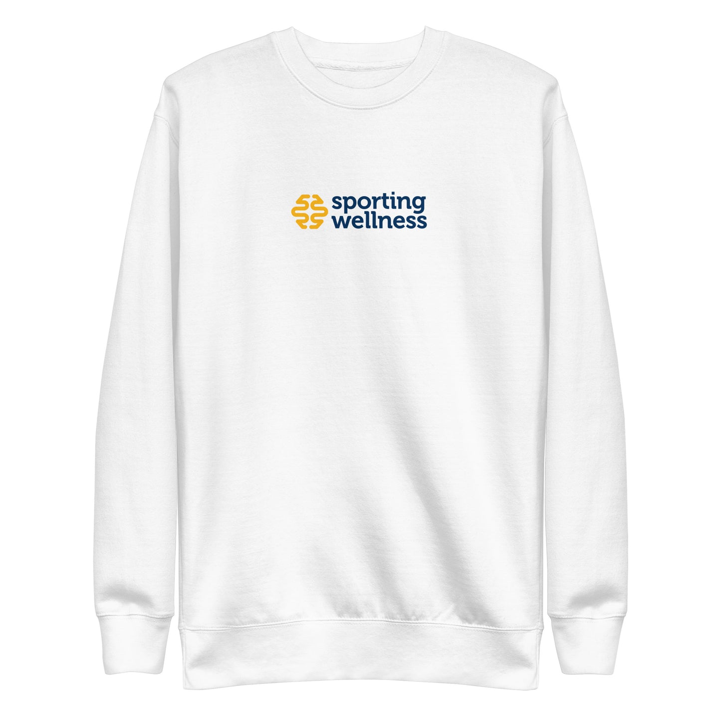 Sporting Wellness Original Logo Unisex Sweatshirt - White