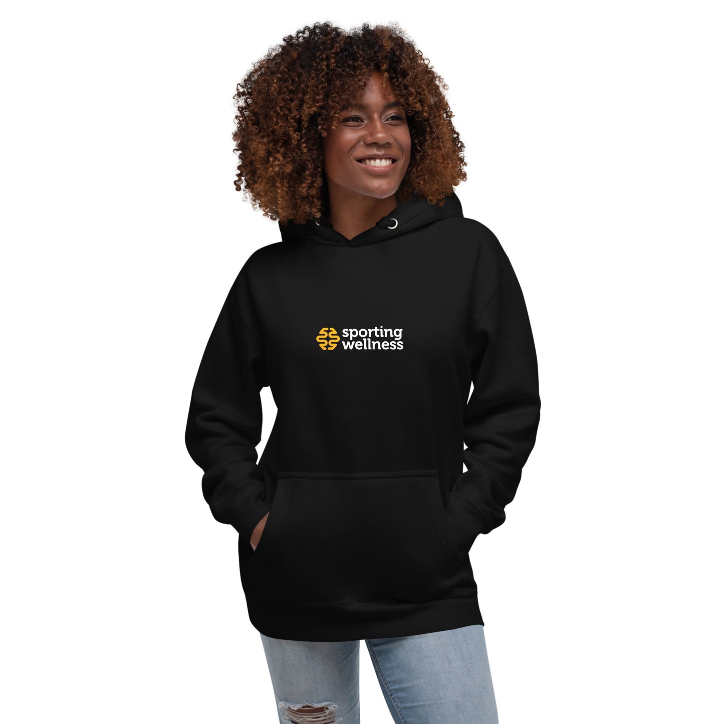 Sporting Wellness Original Logo Unisex Hoodie - Black