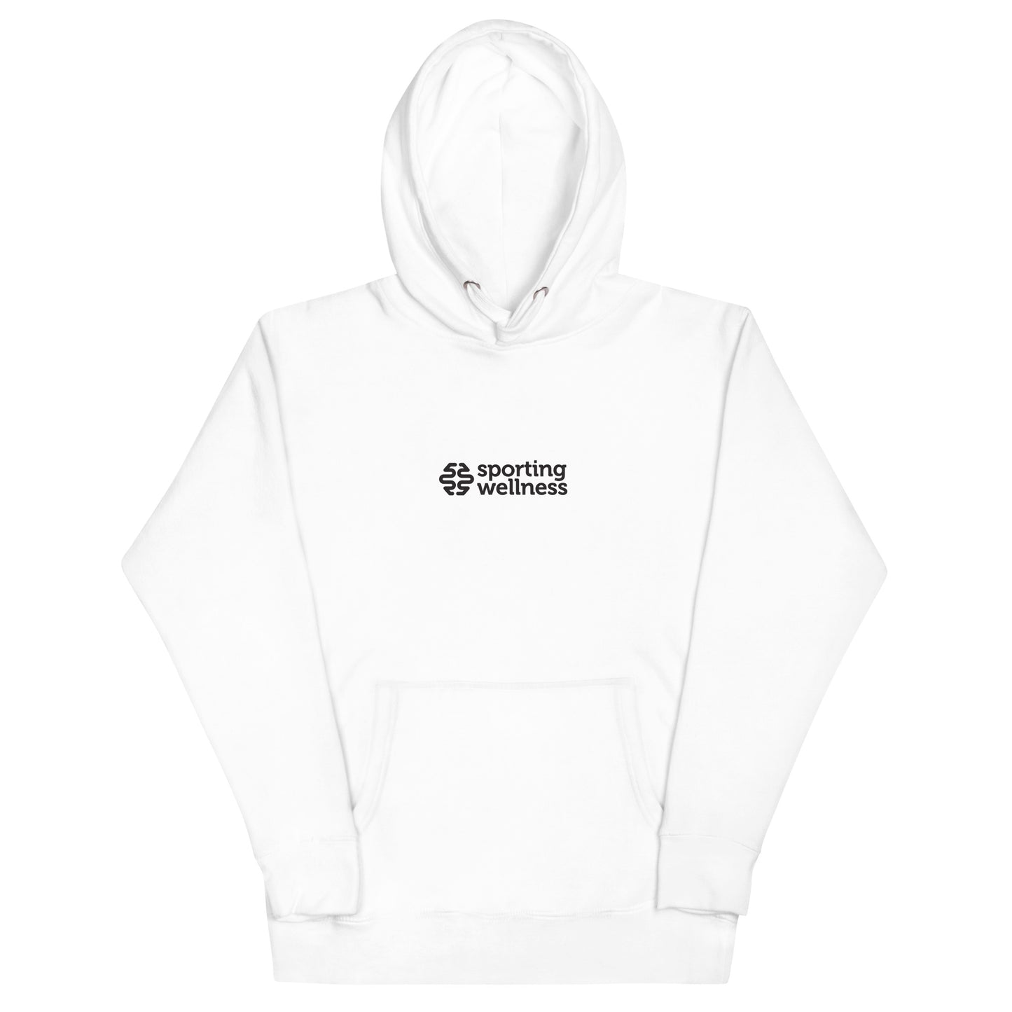 Sporting Wellness Mono Logo Unisex Hoodie - White