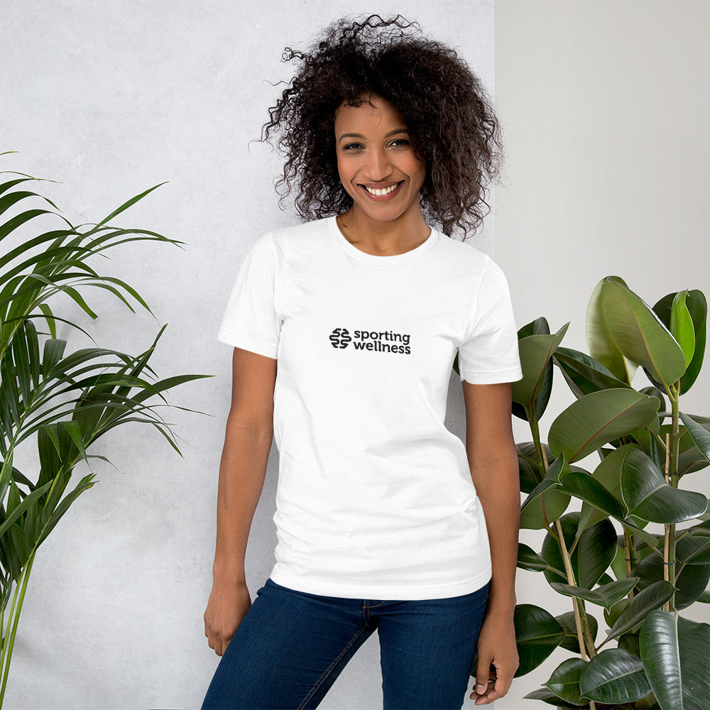 Sporting Wellness Mono Logo Unisex T-Shirt - White